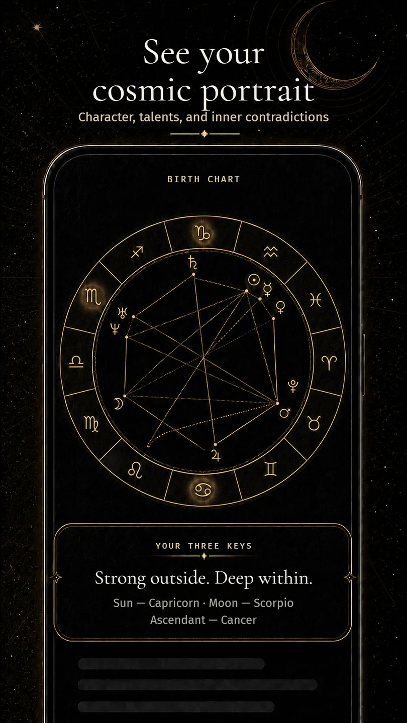 Geburtshoroskop und astrologisches Profil in Veritas